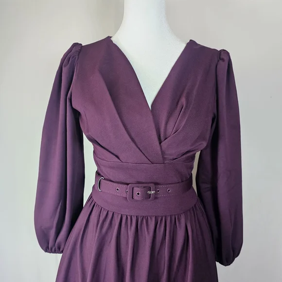 Vixen by Micheline Pitt Dess In Plum Size‎ XS - Picture 5 of 11